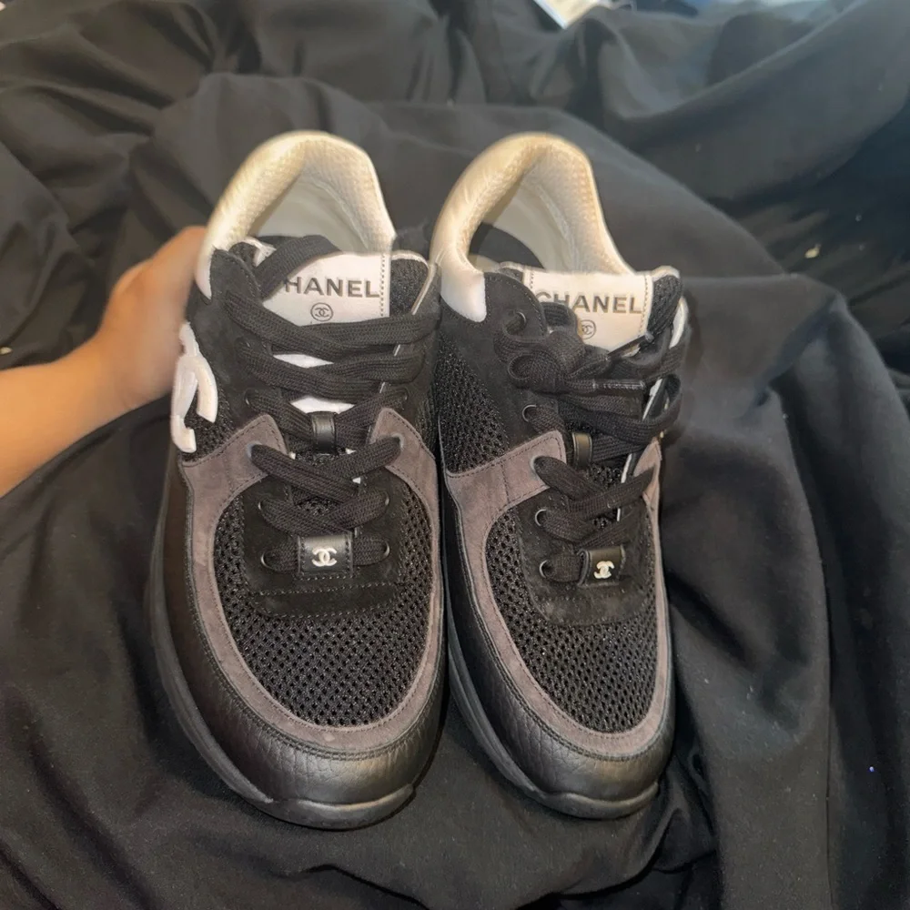 Chanel Sneakers ( gently worn ) only worn twice . - Picture 2 of 6